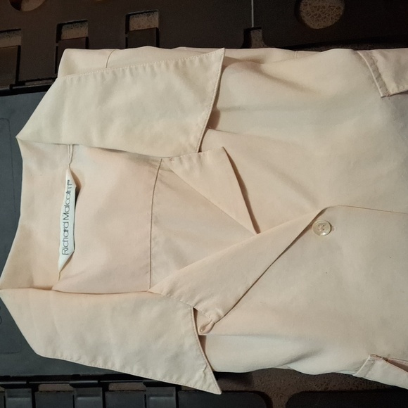 Richard Malcolm Men's Button Down Shirt Casual Cream Size Medium (Mgs002) - Picture 3 of 3